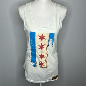 Chi Boys Chicago flag tank top size Large